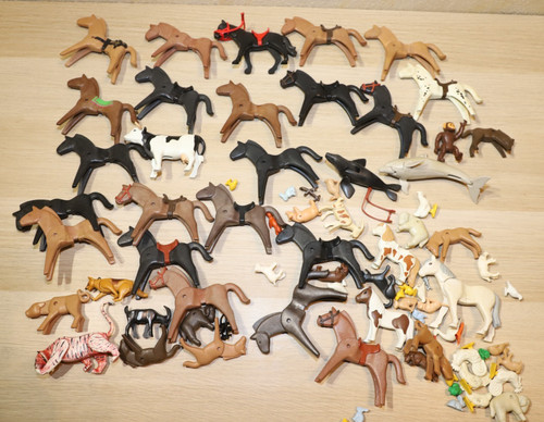 55x stück playmobil tiere - 55x,
